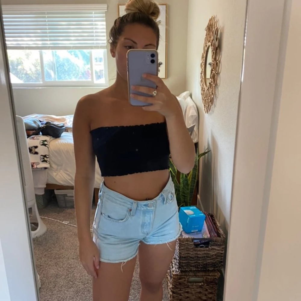 Black brandy bandeau/crop top